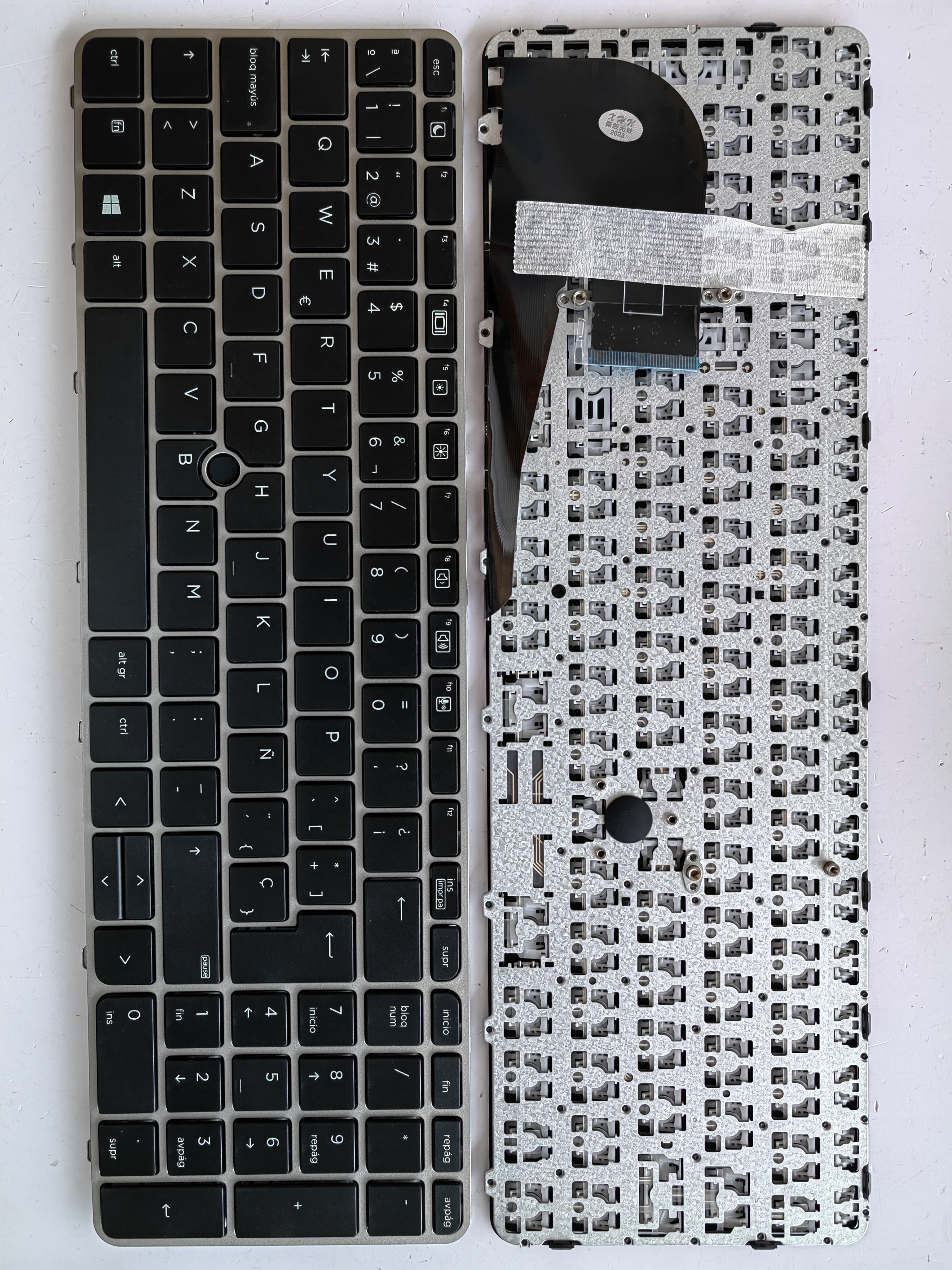 Picture of New Replacement Laptop Keyboard For HP 850G3/755G3/ZBOOK15U G3 SILVER FRAME BLACK (OEM) SP Layout